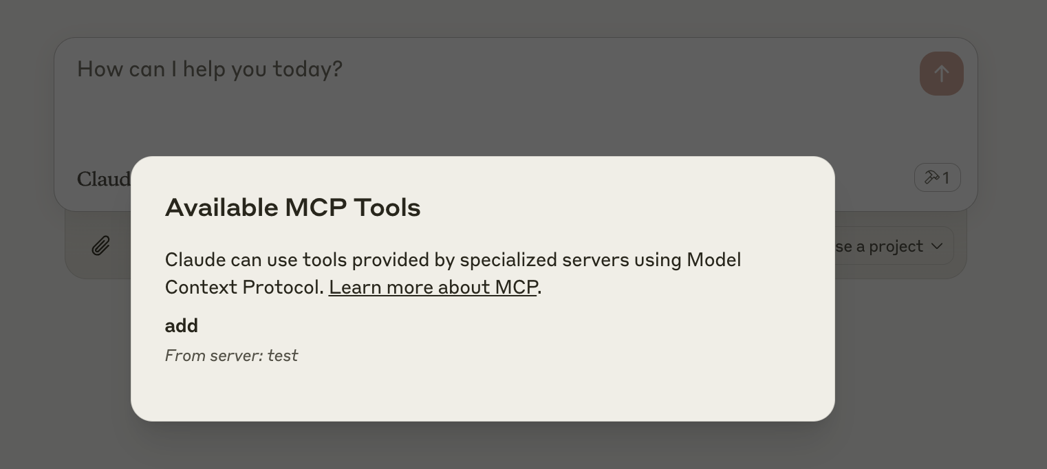 Available tools