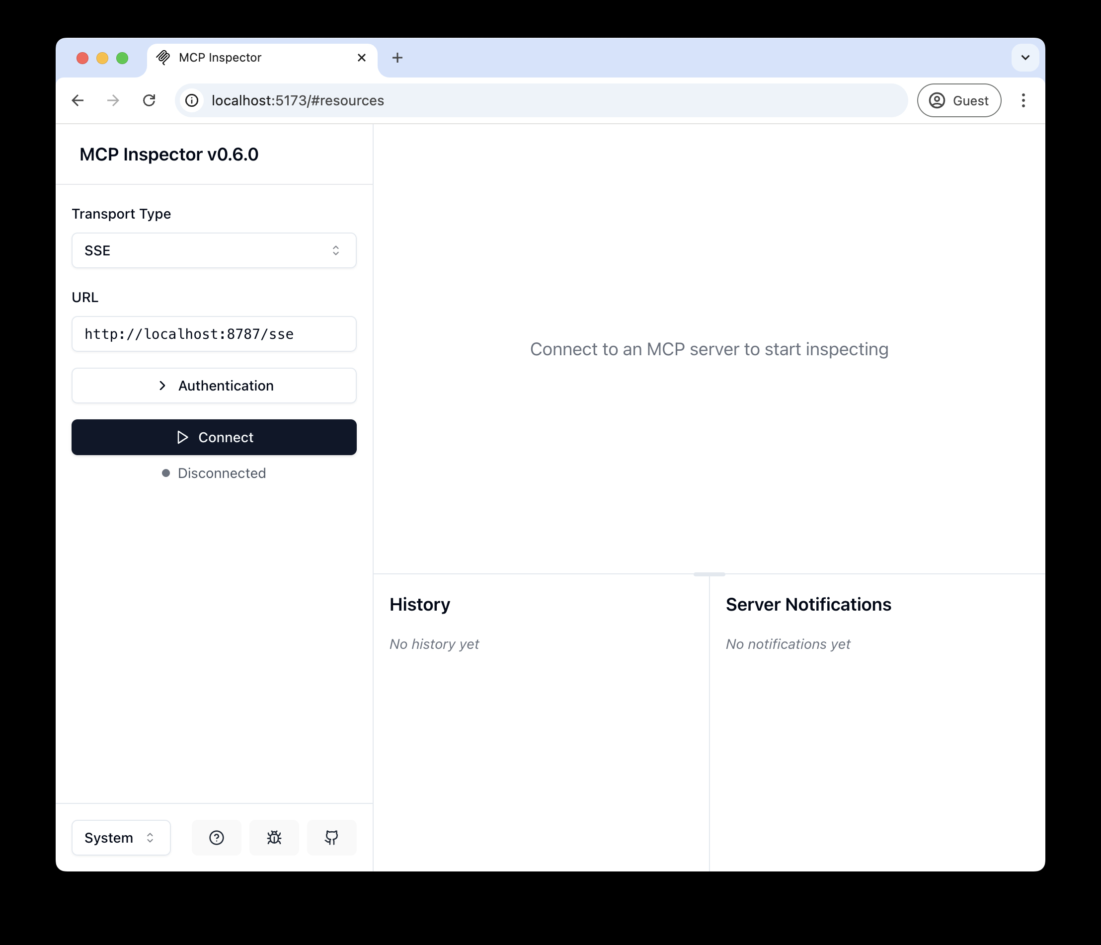 Inspector config